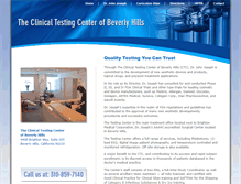Tablet Screenshot of clinicaltestingcenter.com